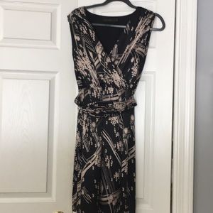 Limited Dress-Black with Grey/Silver Pattern